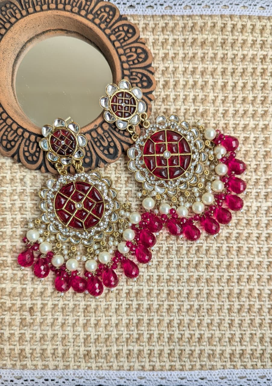 Exclusive Long Kundan Earring