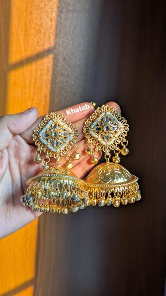 Kashmiri Golden Jhumka