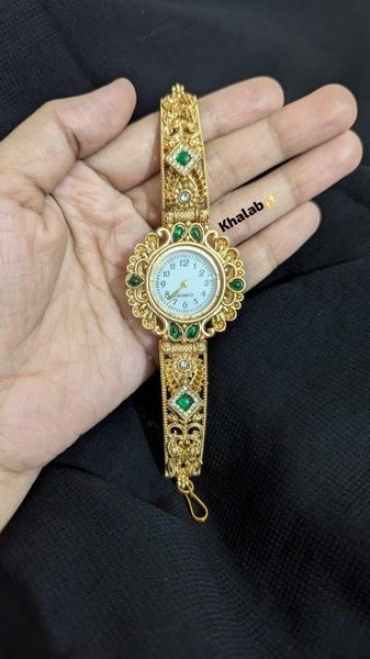 Rajwadi Emrald Green Bracelet Watch