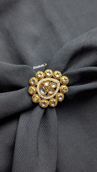 Big size kundan ring