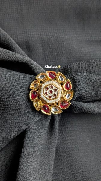 Kundan Meenakari Ring