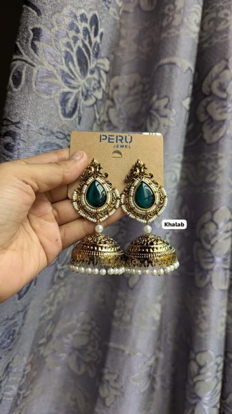 Pear Cut Antique Jhumka